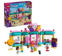 Lego friends 42649 negozio di dolciumi di heartlake city, giochi per sviluppo abilità sociali per bambine 6+, idea regalo