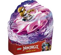 Lego ninjago 71824 spinner del drago spinjitzu di sora - trottola giocattolo con 2 minifigure e armi, giochi per bambini 6+