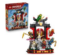 LEGO NINJAGO Display Personaggi Ninja - 15° Anniversario - Kit di Modellismo con Porta del Monastero, 8 Minifigure da Collezione e Spade - Regalo per Bambini, Ragazzi e Fan Adulti da 14 Anni - 71866
