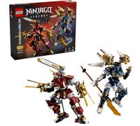 LEGO NINJAGO Mech Titanici Gemelli - Giocattolo Ninja con 2 Action Figure e 3 Minifigure tra cui Kai e Nya - Decorazione Cameretta - Regalo per Bambini da 12 Anni in su e per i Fan Adolescenti - 71870