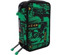 LEGO Astuccio Scuola 3 zip NINJAGO Completo Cartoleria FILA Matite, Pennarelli