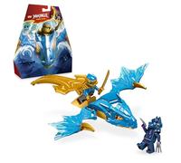LEGO NINJAGO Attacco del Rising Dragon di Nya, Giochi per Bambini e Bambine da 6 Anni in su, Action Figure di Drago Giocattolo da Costruire con 2 Minifigure, Spada Ninja e Artigli 71802