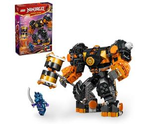 LEGO NINJAGO Cole's Elemental Earth Mech Mini Ninja giocattolo, action figure personalizzabile con minifigure Cole e Wolf Warrior, regalo Ninja per ragazzi, ragazze e bambini dai 7 anni in su, 71806