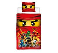 LEGO Ninjago collettivo Design Copripiumino Singolo |, Reversibile con Due Lati Master Builder Llyod, con Federa, Multicolore, 200 x 135 cm