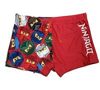 LEGO Ninjago - Costume da bagno con elastico in vita e coulisse, colore: Rosso, Colore: rosso, 5 anni