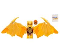 LEGO Ninjago Crystalized: Cole Golden Dragon Minifig con spada di cristallo