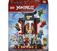 LEGO NINJAGO Display Personaggi Ninja - 15° Anniversario - Kit di Modellismo con Porta del Monastero, 8 Minifigure da Collezione e Spade - Regalo per Bambini, Ragazzi e Fan Adulti da 14 Anni - 71866