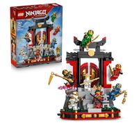 LEGO NINJAGO Display Personaggi Ninja - 15° Anniversario - Kit di Modellismo con Porta del Monastero, 8 Minifigure da Collezione e Spade - Regalo per Bambini, Ragazzi e Fan Adulti da 14 Anni - 71866