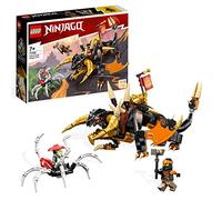 LEGO NINJAGO Drago di Terra di Cole - EVOLUTION, Drago Giocattolo Potenziabile per Bambini con Figura di Scorpione da Battaglia e 2 Minifigure 71782