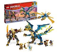 LEGO NINJAGO Dragone Elementare vs. Mech dell’Imperatrice, Grande Set con Drago Giocattolo, Action Figure, Flyer e 6 Minifigure, Giochi per Bambini e Bambine da Collezione, Idea Regalo 71796