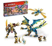 LEGO NINJAGO Elemental Dragon vs. The Empress Mech 71796 Set di giocattoli da costruzione, presenta un drago, un mech, un volantino Ninja e 6 minifigure, regalo per ragazzi e ragazze dai 9 anni in su