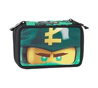 LEGO® NINJAGO® GREEN Astuccio Rettangolare 3 Zip, Tirazip Personalizzati, Contenuto FILA - Verde