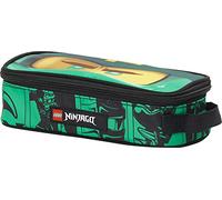 LEGO® NINJAGO® GREEN Astuccio Rettangolare, Manico per il Trasporto, Apertura Centrale ad 1 Zip -Verde