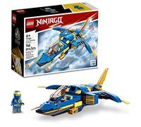 LEGO NINJAGO Jay Lightning Jet EVO 71784, aereo giocattolo aggiornabile, set da costruzione di aeroplani ninja, idea regalo di compleanno da collezione per nipoti, bambini, ragazzi e ragazze dai 7