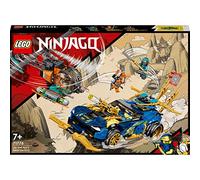 lego ninjago - auto da corsa di jay e nya - evolution - lego 71776 incredibile veicolo ninja 2 in 1 anni 7+