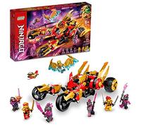 LEGO NINJAGO Kai's Golden Dragon Raider 71773 - Giocattolo per auto multi-terreno con minifigure Kai e Zane, set da costruzione per bambini dagli 8 anni in su