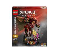LEGO Ninjago Mech Cavaliere del Fuoco Giocattolo - Set da Monstrosity con Action Figure Robot Snodabile, 2 Minifigure e Mostro Marino su Espositore - Regalo di Compleanno per Bambini 14+ Anni - 71846