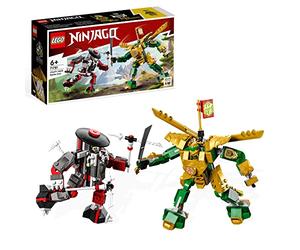 LEGO NINJAGO Mech da Battaglia di Lloyd - EVOLUTION, Set con 2 Action Figure e Potenziamenti, Giochi per Bambini dai 6 Anni in su con Minifigure 71781