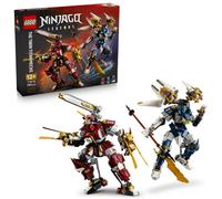 LEGO NINJAGO Mech Titanici Gemelli - Giocattolo Ninja con 2 Action Figure e 3 Minifigure tra cui Kai e Nya - Decorazione Cameretta - Regalo per Bambini da 12 Anni in su e per i Fan Adolescenti - 71870