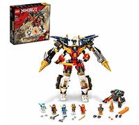 LEGO NINJAGO Mech Ultra Combo Ninja, Set 4 in 1 con Action Figure, Macchina Giocattolo, Jet e Carro Armato, con 7 Minifigure e Banner da Collezione, Giochi per Bambini e Bambine, Idea Regalo 71765