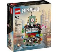 LEGO NINJAGO Micro City Building Set 40703 - Blocco modulare a 5 piani con case da tè e sushi bar, compatibile con altri micro set, dai 10 anni in su