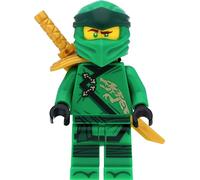 LEGO Ninjago - Mini personaggio Lloyd (Legacy) con armatura a spalla e spade