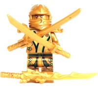 LEGO Ninjago - Mini personaggio Ninja dorato con 3 spade