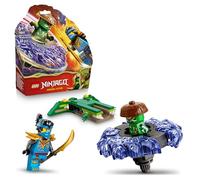 LEGO NINJAGO Nya Contro Spinner Mostro della Mutazione - Giocattolo Ninja Rotante con Lanciatore, Trottola da Combattimento e 2 Minifigure - Idea Regalo per Bambini e Fan da 6 Anni in su - 71849
