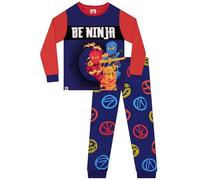LEGO Ninjago Pigiama Bambino, Pigiamas Bambini Maniche Lunghe, Set Pigiama Ninja per Ragazzi, Blu 5-6 Anni