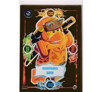 Lego Ninjago Serie 9 TCG Carta Nr. 255 Overpower Arin Gold Carta
