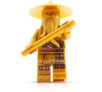 Lego Ninjago - Set di Statuette Maestro d'Oro Wu (Golden Wu Sensei) 71741