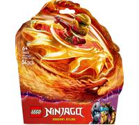 Lego ninjago 71823 spinner del drago spinjitzu di kai - trottola giocattolo con 2 minifigure e armi, giochi per bambini 6+
