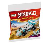 LEGO Ninjago Zane's Dragon Power Vehicles 30674 Polybag, 55 pezzi, kit 2 in 1, Dragons Rising Collection, giocattolo STEM per bambini dai 7 anni in su