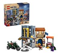 LEGO ONE PIECE Resa dei Conti con Capitano Smoker - Gioco Interattivo con 4 Minifigure tra cui Monkey D. Rufy e Sanji - Decorazione Camera da Letto - Regalo per Bambini e Bambine da 9 Anni - 75642