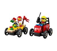 LEGO Pack veicoli da corsa: pizzaiolo contro pompiere CITY GREAT