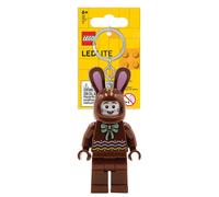 LEGO Pasqua Cioccolato Coniglietto Figure Mini Iconico Luce Chiave - Marrone