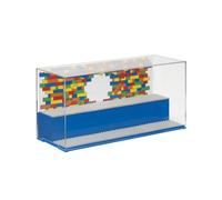 LEGO Play & Display Case con piastre di base grigie: soluzione sicura e senza polvere per set e minifigure, scatola, decorazione per la casa, blu