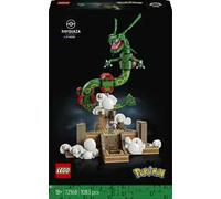 LEGO Pokémon Rayquaza - Kit di Modellismo per Adulti con Action Figure di Drago, Minifigure dell'Allenatrice Lyris e Ultra Ball - Decorazione Stanza da Gaming - Regalo per Gamer da Collezione - 72168