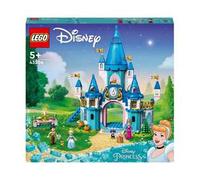 LEGO Principessa Disney 43206 Il Castello di Cenerentola e del Principe Azzurro, Idea Regalo, Giocattolo per Bambini 5+ Anni