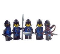 Lego® Ritter Minifigure - 5 Cavalieri Falconi Battle Pack - Falcon Knights Nero - Complemento ideale per Lego® Medioevo