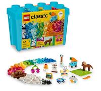 LEGO Scatola di mattoni classica, vibrante e creativa, giocattolo sensoriale per bambini, set di costruzione creativo con unicorno, skateboard, chitarra, aereo e altro, regalo di compleanno per