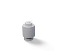 Lego STORAGE BRICK 1 ROUND - MEDIUM STONE GREY