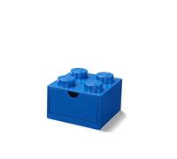 Lego Scrivania Cassetto 4 Manopole Impilabile Scatola Portaoggetti, Blu