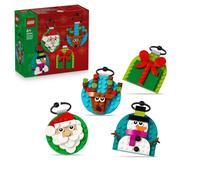 LEGO Selezione di Decorazioni di Natale Gioco con 4 Addobbi da Appendere tra cui
