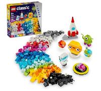 LEGO Set di giocattoli per costruire pianeti spaziali e creativi, giocattoli spaziali per bambini, ragazzi e ragazze, dai 5 anni in su, include alieni, razzi e mattoni fosforescenti - idea regalo di
