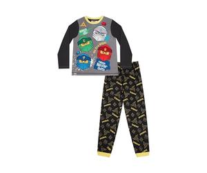 LEGO Set Pigiama Lungo Ninjago da Ragazzo, Nero , 5-6 Years