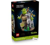 LEGO Shrek, l'asino e il gatto scalzo - LEGO 72423 con piastrella stampata inclusa