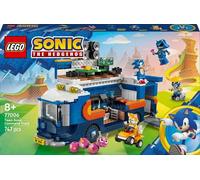 LEGO Sonic the Hedgehog Camion di Comando Team Sonic - Giocattolo Interattivo con Macchina ATV e 5 Figure tra cui Tails - Regalo per Bambini, Bambine e per i Fan dei Videogiochi da 8 Anni - 77006