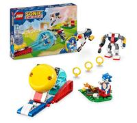 LEGO Sonic the Hedgehog: Sonic’s Campfire Clash Set, Collectible Building Toy with 4 Characters, Gold Rings and a Chaos Emerald, Gifts for Gamers, Boys & Girls aged 7 Plus 77001