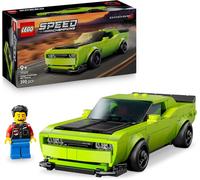 LEGO Speed Champions Sports Car Dodge Challenger SRT Hellcat - Modellino di Auto da Corsa - Macchina Giocattolo con Minifigure del Pilota - Regalo da Collezione per Bambini da 9 Anni - 77237
